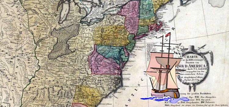 Map of the colonies